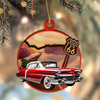 Custom Car Photo Route 66 Xmas 2 Layer Wooden Ornament TH10 894871