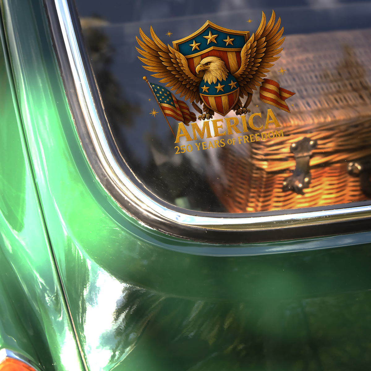 250th Anniversary of the USA - America - 250 Years of Freedom Car Window Decal Sticker HO82 901078