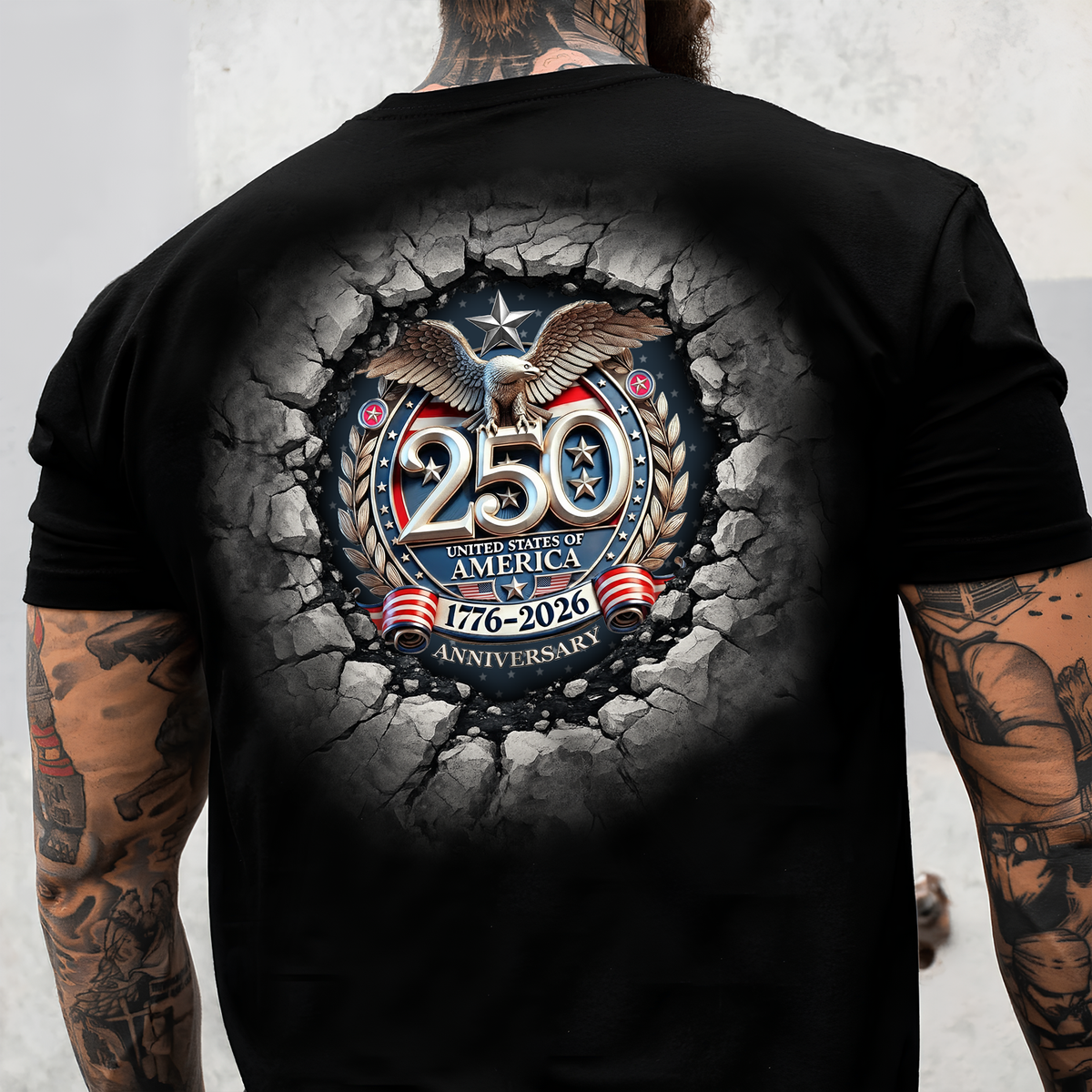USA Eagles 250th Anniversary Semiquincentennial 1776-2026 Backside Shirt LM32 899025