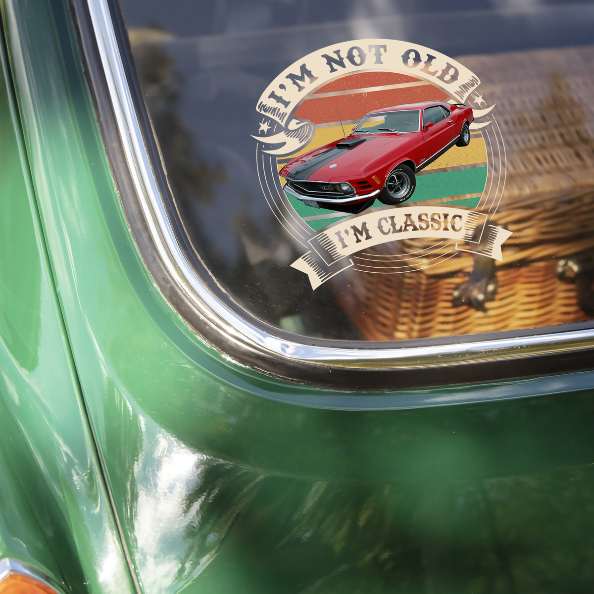 This Is How I Roll - Custom Car Photo Route 66 Vintage Car Window Decal Sticker CH07 899990