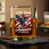 America 250Th Anniversary 1776-2026 Eagle Whiskey Glass HA75 920262