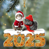 Custom Photo Cat Acrylic Ornament Christmas Gifts For Cat Lovers HA75 897856
