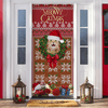 Custom Cat Photo In Wreath Christmas Door Cover Gift For Cat Lovers HO82 900318