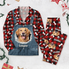 Custom Dog Photo & Name Christmas Pajamas Gift For Dog Mom Dog Dad CH07 899634