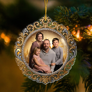 Custom Family Photo Acrylic Ornament Christmas Gift HA75 898166