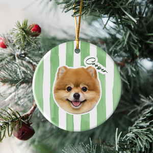 Custom Cute Dog Photo Ornament Christmas Gift For Dog Lovers LM32 895765