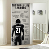 Football Life Lessons - Personalized Door Cover Gift for Football Lover CH07 899262
