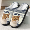 Custom Cat Photo Christmas Slipper For Cat Lovers CH07 896784