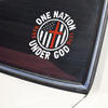 One Nation Under God Patriotic USA Car Window Decal Sticker HA75 898988