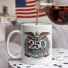 USA Eagles 250th Anniversary Semiquincentennial 1776-2026 White Mug HA75 920260