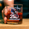 American Pride Patriotic 250th Anniversary Eagle 1776–2026 Whiskey Glass HA75 920264