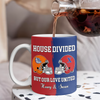 Custom Name Super Bowl House Divided But Our Love United Mug, Gift For Sports Fan Couples LM32 897837