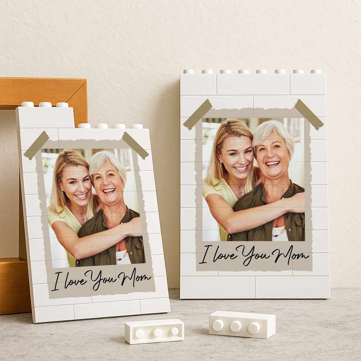 Custom Photo I Love You Mom Building Brick Blocks – Personalized Mother's Day Gifts CH07 911144