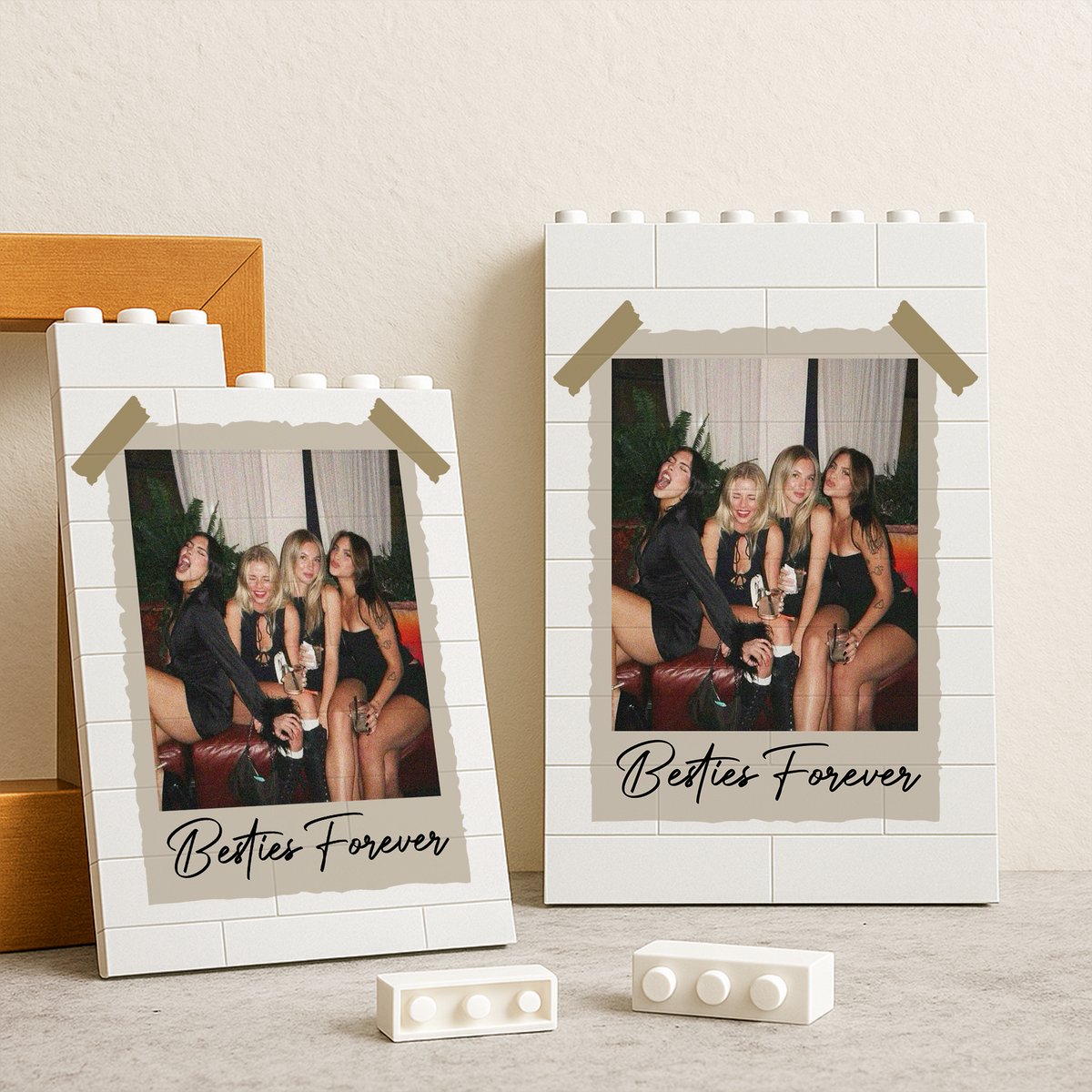Custom Photo Bestie Forever Building Brick Blocks – Personalized Gift for Best Friends CH07 910800