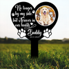 One By My Side, Forever In My Heart Custom Dog Memorial Garden Stake CH07 910738