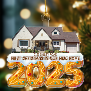 Custom Photo First Christmas In Our New House Acrylic Ornament TH10 896527