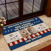 Welcome To Ameowica 250 Years Of Freedom Custom Cat Photo Doormat CH07 910170