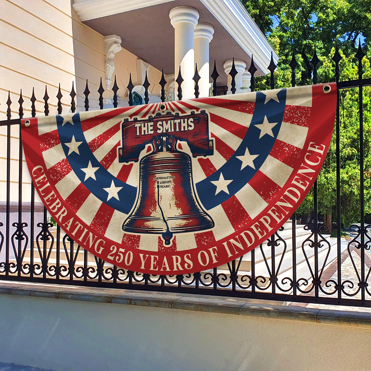 Custom Family Name USA Celebrating 250 Years Of Independence Fan Flag LM32 897951