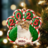 Custom Cat Photo Paw Christmas Acrylic Ornament For Cat Lovers HA75 898376