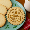 Custom Dog Name Merry Woofmas With Bone Cookie Stamp HO82 900614