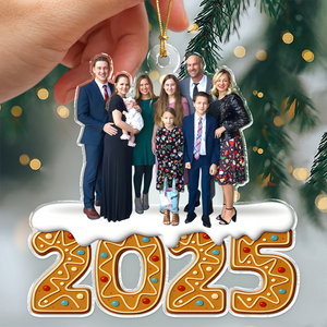 Custom Family Photo Acrylic Ornament Christmas Gifts HA75 897938