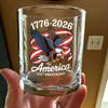 America 250Th Anniversary 1776-2026 Eagle Whiskey Glass HA75 920262