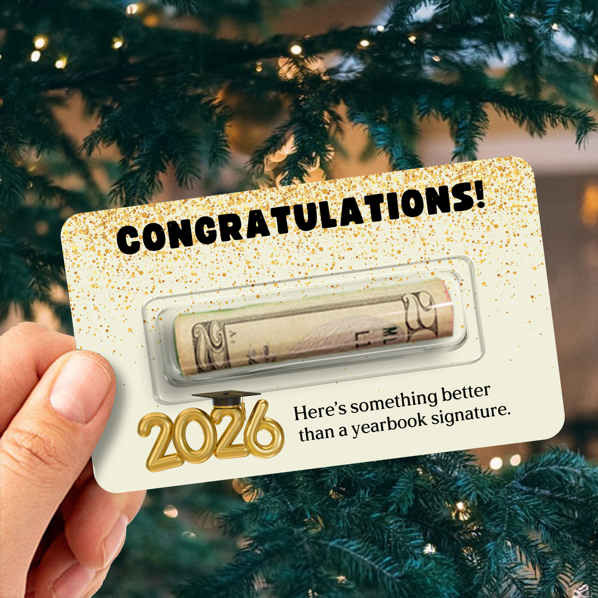 Personalized Funny Graduation Class of 2026 Money Card Holder CH07 895584