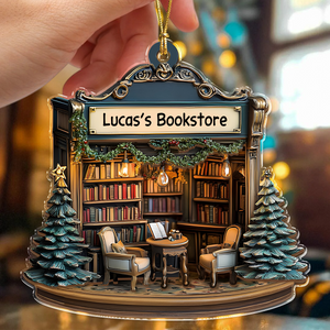 Personalized Your Bookstore Christmas Acrylic Ornament TH10 896605