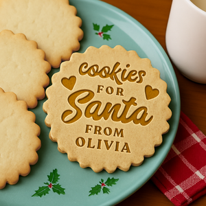 Custom Name Cookies For Santa Cookie Stamp HO82 900652