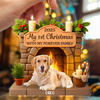 Custom Photo Dog First Christmas Acrylic Ornament For Dog Lovers HA75 897888