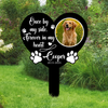 One By My Side, Forever In My Heart Custom Dog Memorial Garden Stake CH07 910738