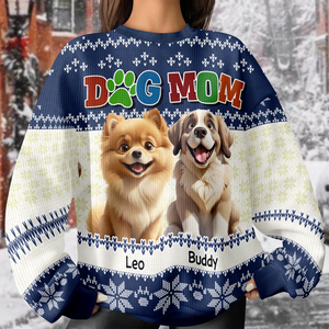 Dog Mom Dog Dad Funny Dog Personalized Ugly Sweater For Dog Lovers LM32 895969