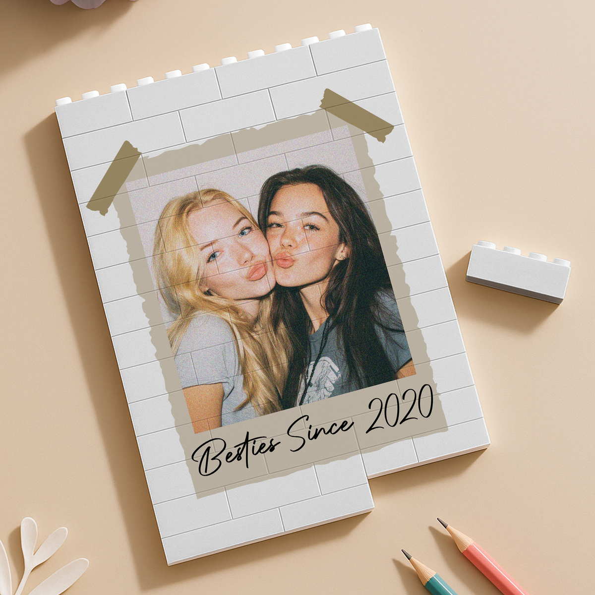 Custom Photo Bestie Forever Building Brick Blocks – Personalized Gift for Best Friends CH07 910800