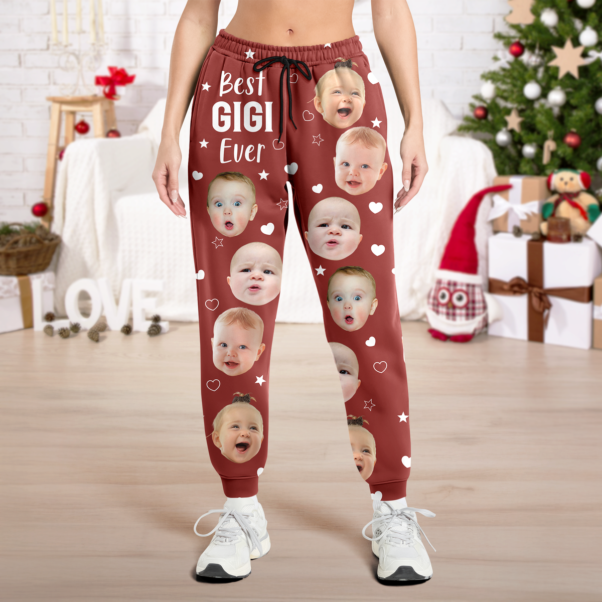 Custom Photo Best Mom Grandma Ever - Personalized Sweatpants HO82 900422