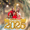Custom Photo Golden Family 2025 - Personalized Acrylic Ornament LM32 895965