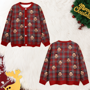 Custom Family Photo Christmas Ugly Cardigan TH10 896581