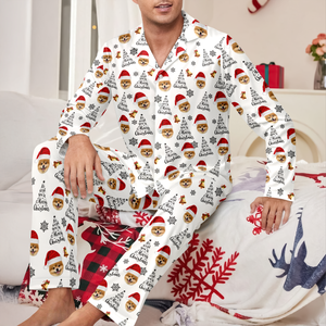 Custom Dog Photo We Wish You A Merry Christmas Pajamas TH10 896279