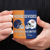 Custom Name Super Bowl House Divided But Our Love United Mug, Gift For Sports Fan Couples LM32 897837