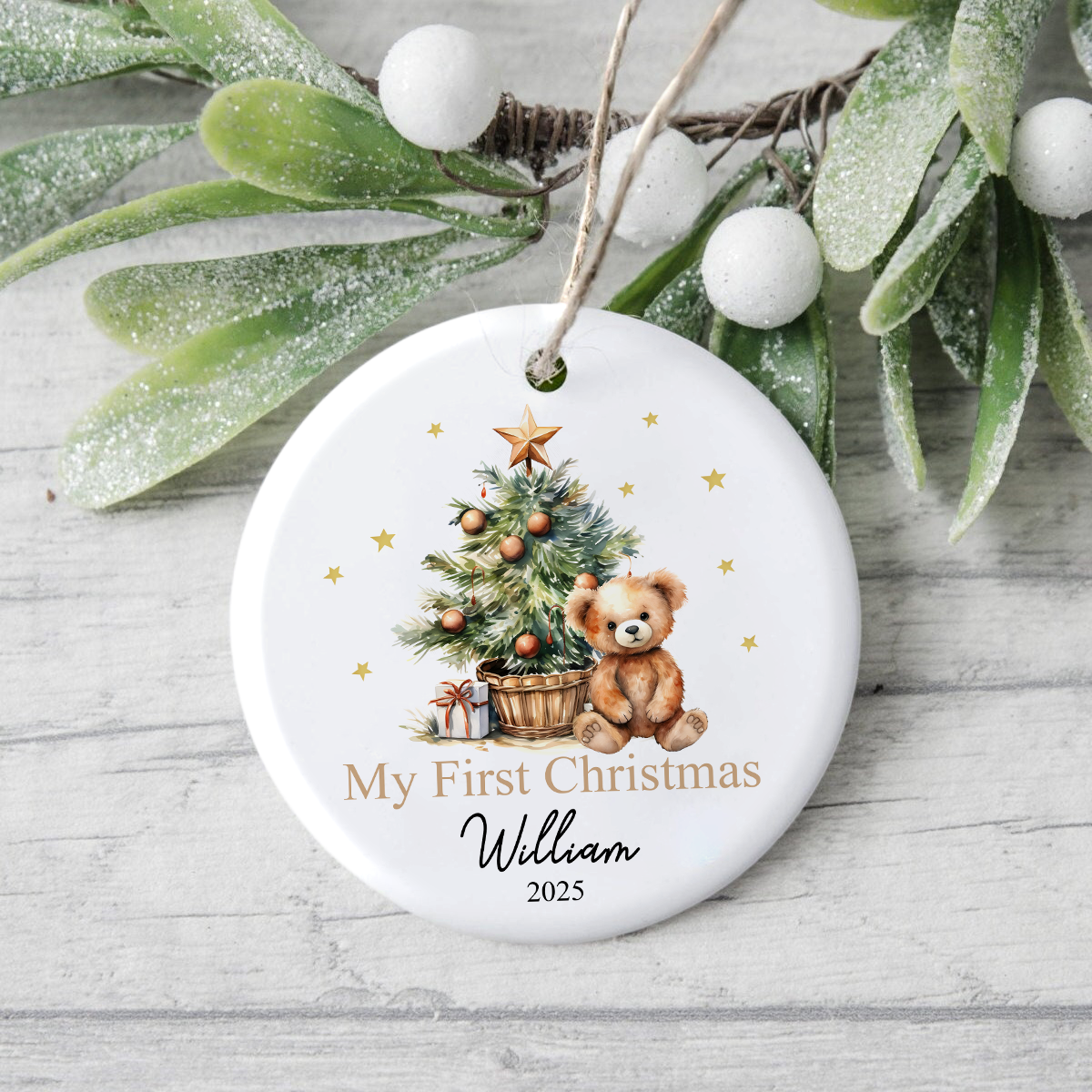 Baby's First Christmas - Personalized Ceramic Ornament LM32 895083