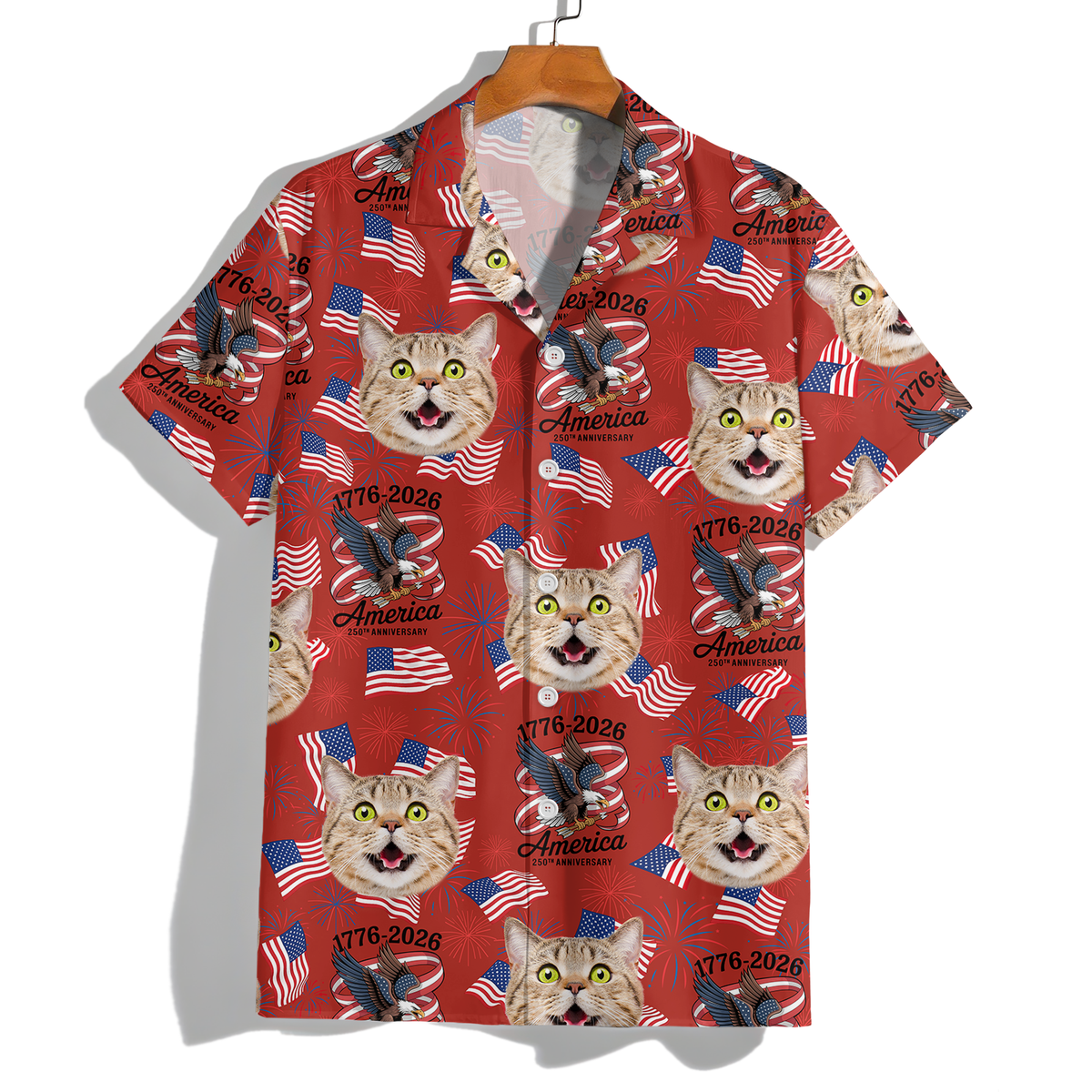 Custom Cute Photo America 250 Years Of Freedom Family Hawaii Shirt LM32 897941