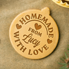 Custom Name Home Made With Love Cookie Stamp HO82 900616