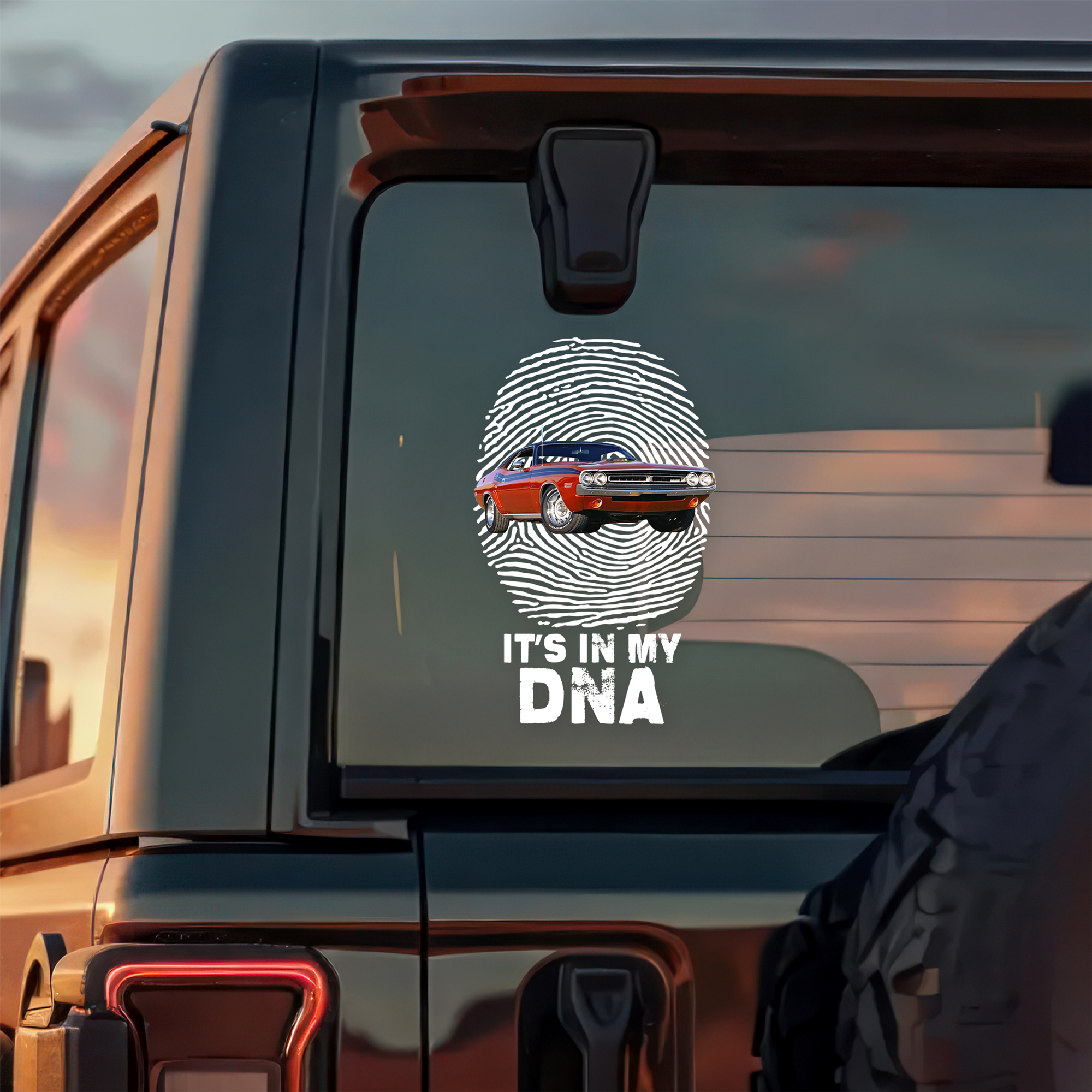 Custom Photo Car Is My DNA Car Window Decal Sticker CH07 899994