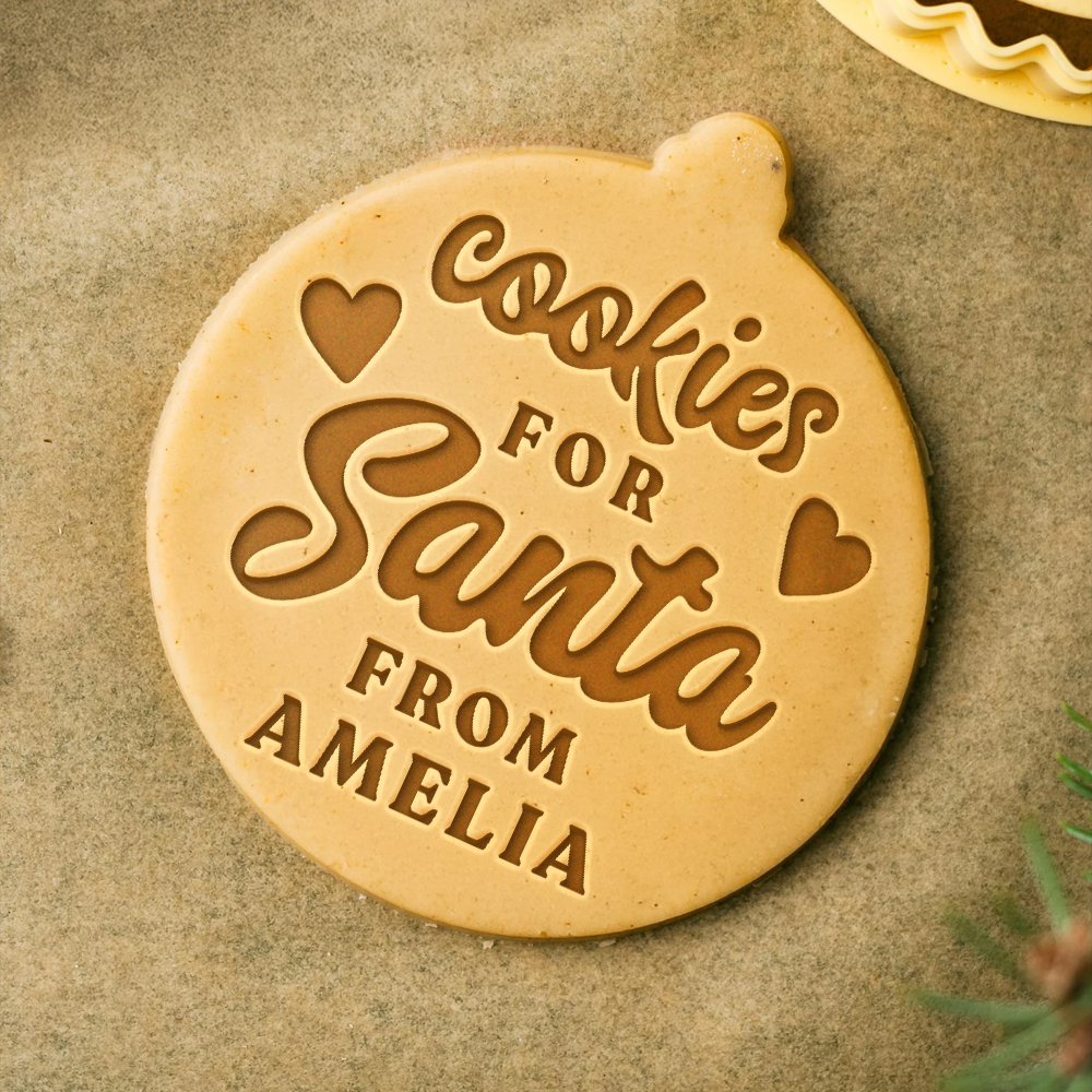 Custom Name Cookies For Santa Cookie Stamp HO82 900652