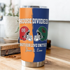 Custom Name House Divided But Our Love United Fat Tumbler, Gift For Sports Fan Couples LM32 897839