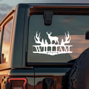 Custom Name Hunting Camp Car Window Decal Sticker For Hunting Lovers LM32 897299