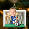 Custom Photo Soccer Player Personalized Christmas 3D Effect Acrylic Ornament LM32 895815
