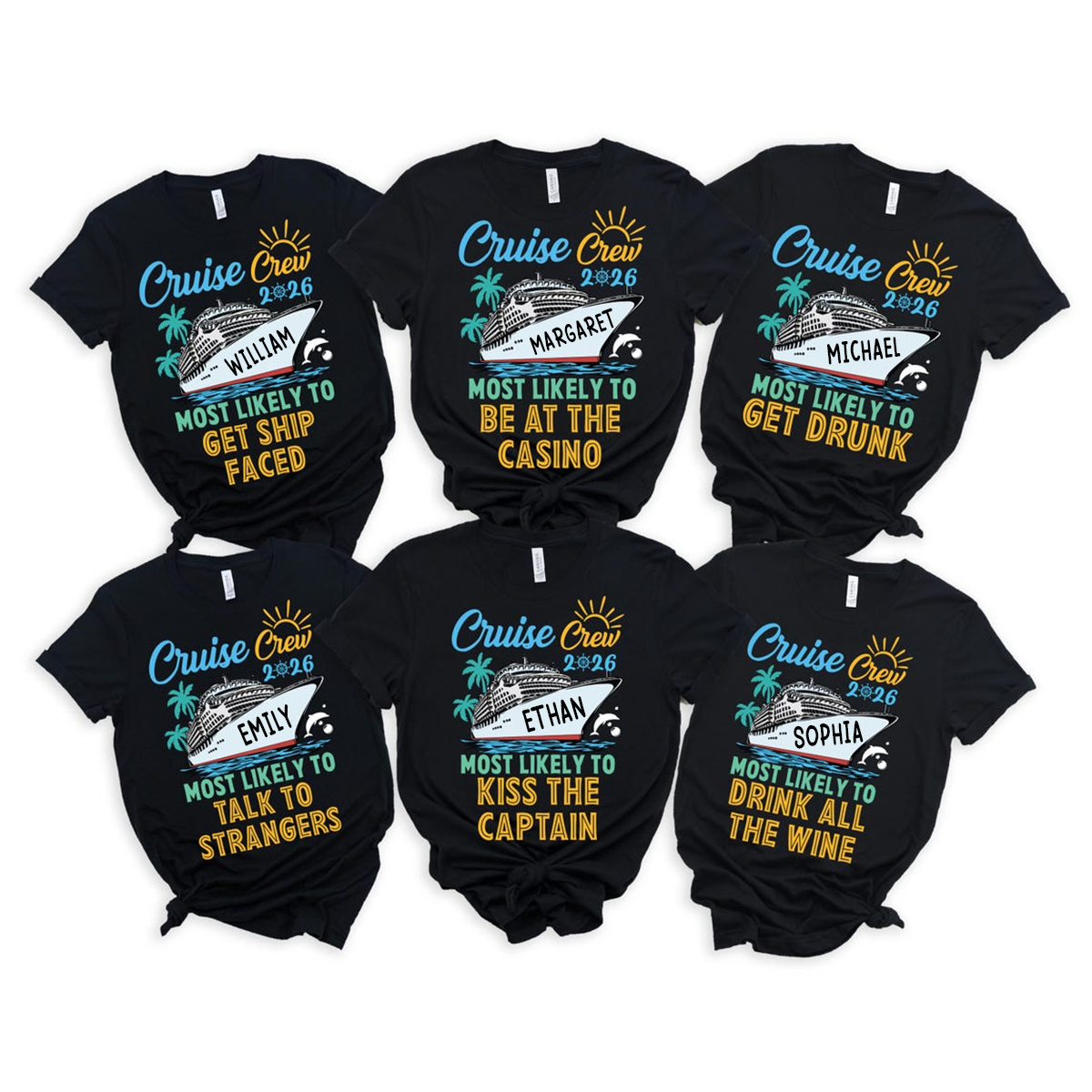 Custom Name Cruise Crew 2026 Most Likely To Family Shirt CH07 910400