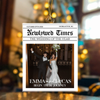 Custom Photo Newlywed Times Wedding Newspaper Couple Personalized Acrylic Ornament HA75 898410