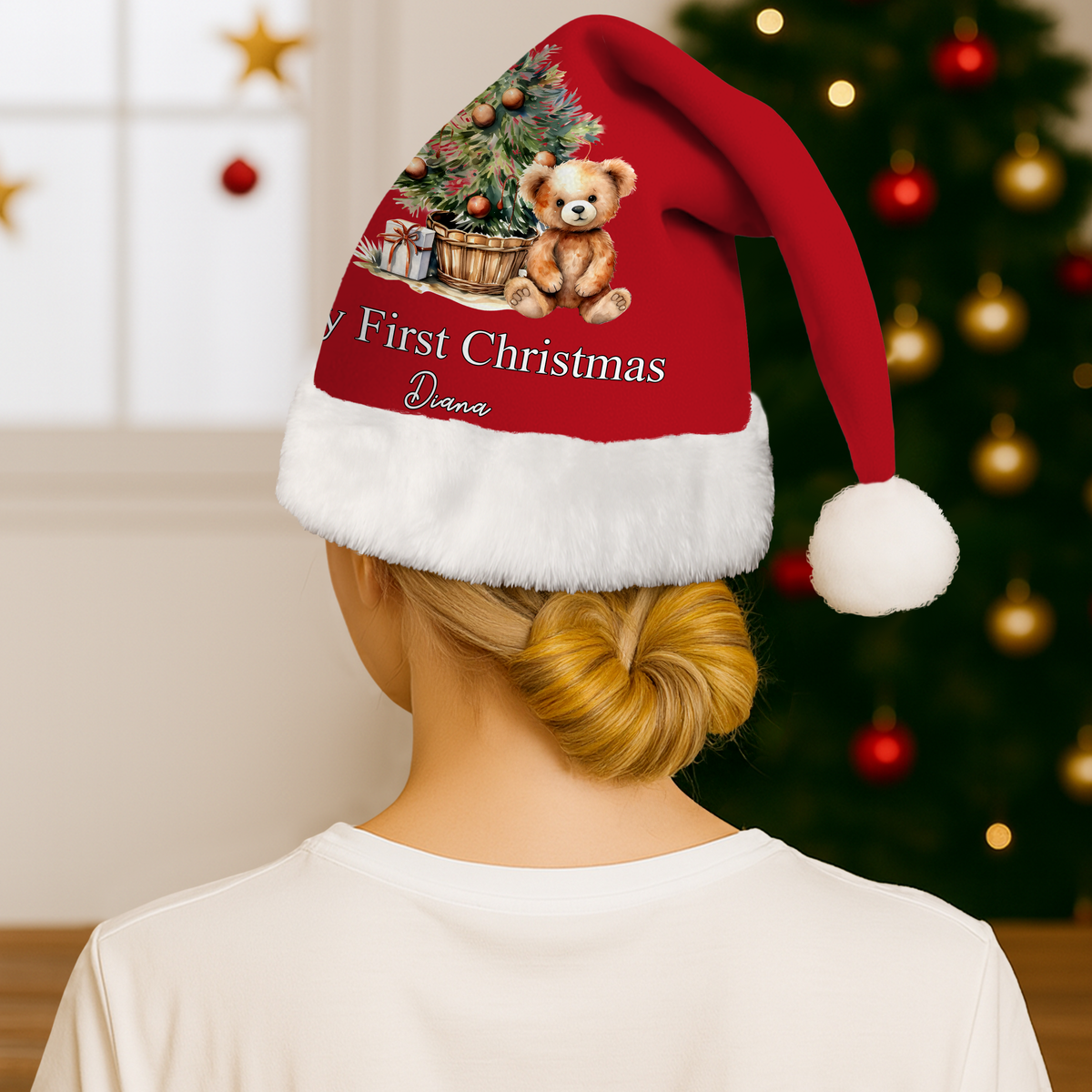 Baby's First Christmas - Personalized Santa Hat LM32 895067