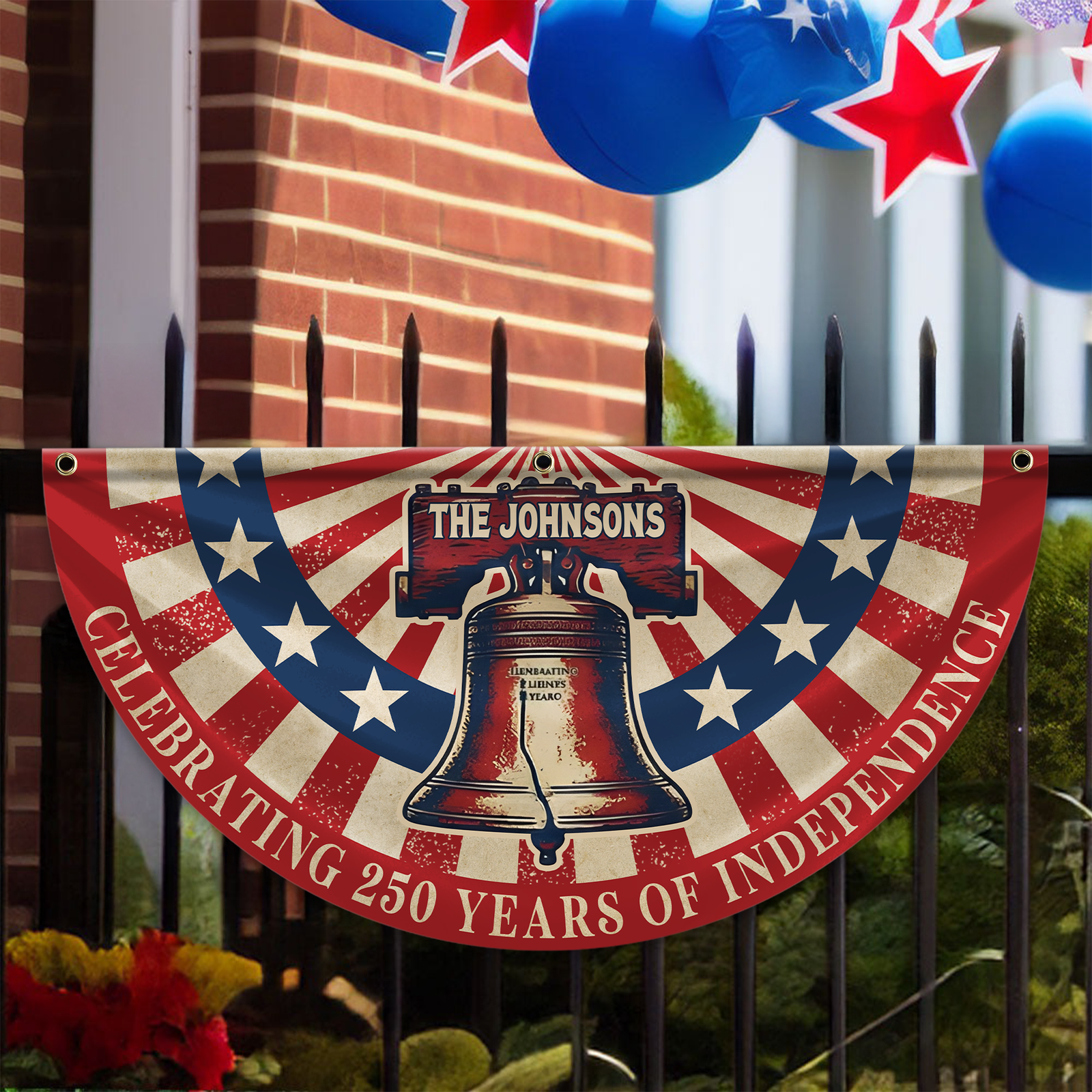 Custom Family Name USA Celebrating 250 Years Of Independence Fan Flag LM32 897951